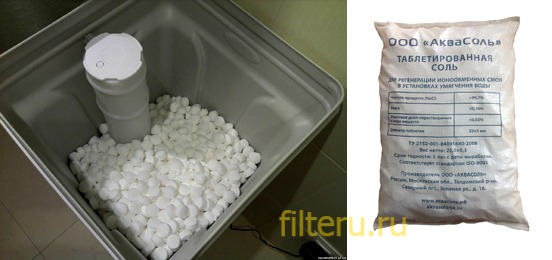 Принцип работы таблетированной соли для фильтров